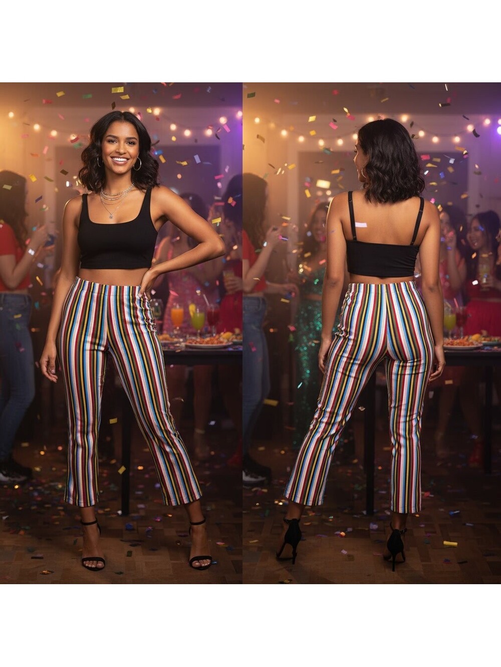 2008 - Urban Outfitters Multicolor Vertical Stripe Pants XS